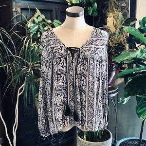 Eternal Sunshine Creations tribal boho floral top